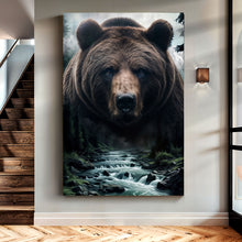Load image into Gallery viewer, Grizzly Bear Double Exposure Wall Art