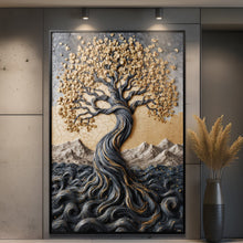 Load image into Gallery viewer, Golden Tree of Life Minimalist Wall Art