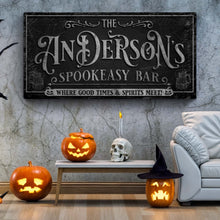 Load image into Gallery viewer, Personalized Spookeasy Bar Sign
