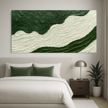 Load image into Gallery viewer, Green Rivers Abstract Wall Art VII