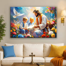 Load image into Gallery viewer, Jesus With Children Faith Wall Art IV