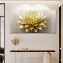 Load image into Gallery viewer, Golden Lotus Minimalist Abstract Wall Art III