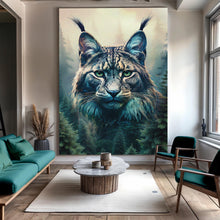 Load image into Gallery viewer, Lynx Double Exposure Wall Art