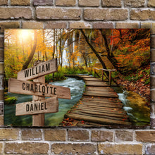 Load image into Gallery viewer, To The Woods Family Names Sign