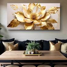 Load image into Gallery viewer, Golden Dandelion Minimalist Abstract Wall Art VIII