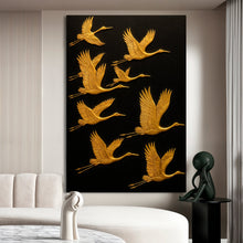 Load image into Gallery viewer, Abstract Sandhill Cranes Wall Art