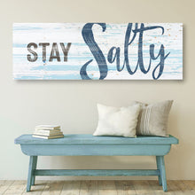 Load image into Gallery viewer, Stay Salty Coastal Sign IX