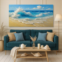 Load image into Gallery viewer, Serene Ocean Wave Coastal Wall Art V