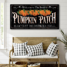 Load image into Gallery viewer, Personalized Pumpkin Patch Sign IX