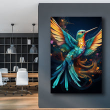 Load image into Gallery viewer, Humming Bird Abstract Wall Art II
