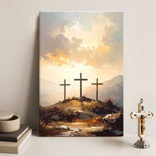 Load image into Gallery viewer, Three Crosses on Calvary Faith Wall Art
