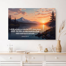 Load image into Gallery viewer, Psalm 121:1-2 - A Song Of Ascents Faith Wall Sign