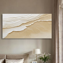 Load image into Gallery viewer, Neutral Ocean Waves Wall Art