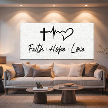 Load image into Gallery viewer, Faith, Hope, Love Faith Wall Art II