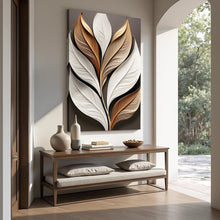 Load image into Gallery viewer, Elegant 3D Leaf Wall Art