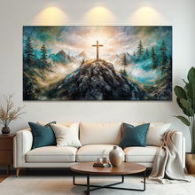 Load image into Gallery viewer, Cross On A Hill Faith Wall Art III