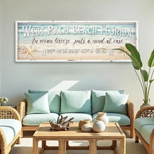 Load image into Gallery viewer, Personalized Beach House Coastal Sign