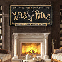 Load image into Gallery viewer, Personalized Rifle Ridge Family Sign