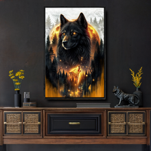 Load image into Gallery viewer, Eclipse of the Alpha Wolf Wall Art