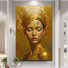 Load image into Gallery viewer, Woman's Golden Serenity Wall Art