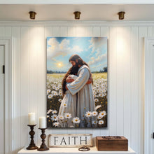 Load image into Gallery viewer, Jesus Hugging Woman Faith Wall Art