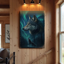 Load image into Gallery viewer, Wolf Double Exposure Wall Art IV