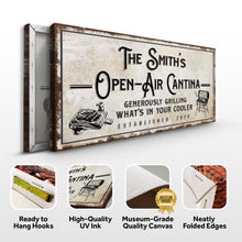 Load image into Gallery viewer, Family Open Air Cantina Sign