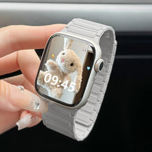 Load image into Gallery viewer, Glacier Grey integrated ceramic Apple Watch strap