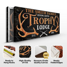 Load image into Gallery viewer, Family Hunting Trophy Lodge Sign
