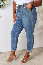 Load image into Gallery viewer, Judy Blue Full Size High Waist Drawstring Denim Jeans