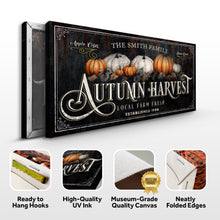 Load image into Gallery viewer, Family Autumn Harvest Thanksgiving Sign