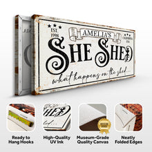 Load image into Gallery viewer, Personalized She Shed Sign IV