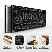 Load image into Gallery viewer, Black Cat’s Spirits &amp; Charms Bar Halloween Sign II