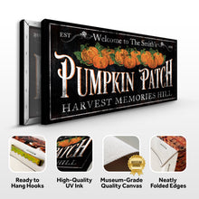 Load image into Gallery viewer, Personalized Pumpkin Patch Sign IX