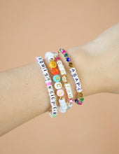 Load image into Gallery viewer, Peace Multicolored Letter Bracelet