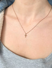 Load image into Gallery viewer, Rose Gold Cross Necklace