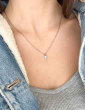 Load image into Gallery viewer, Silver Cross Necklace