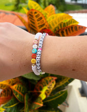 Load image into Gallery viewer, Peace Multicolored Letter Bracelet