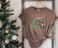 Load image into Gallery viewer, Cowboy Rockin Around the Christmas Tree Tee