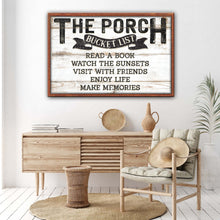 Load image into Gallery viewer, The Porch Bucket Sign