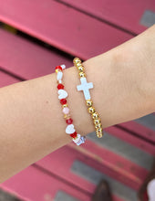 Load image into Gallery viewer, Gold Cross Bracelet