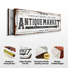 Load image into Gallery viewer, Vintage Antique Market Sign II