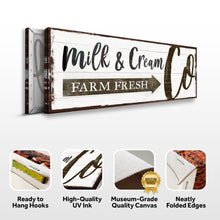 Load image into Gallery viewer, Farm Fresh Milk And Cream Co Sign