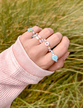 Load image into Gallery viewer, Peace Beaded Ring Set