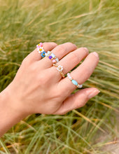 Load image into Gallery viewer, Pastel Beaded Ring Set