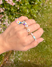 Load image into Gallery viewer, Pastel Beaded Ring Set