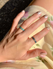 Load image into Gallery viewer, Teal Enamel Purpose Ring