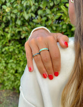 Load image into Gallery viewer, Teal Enamel Purpose Ring