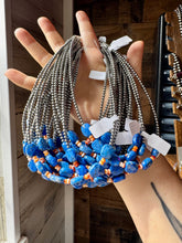 Load image into Gallery viewer, Sterling Silver &amp; Spiny Oyster Choker with Lapis – Summer Necklace