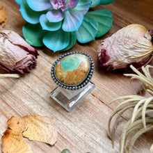 Load image into Gallery viewer, MJ Freeform Turquoise Ring – Sterling Silver